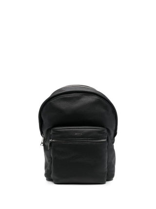 Zegna  BLACK DEERSKIN HOODIE BACKPACK