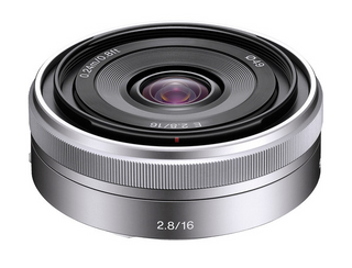 Sony E 16mm f/2.8 Lens (Silver)  SEL16F28