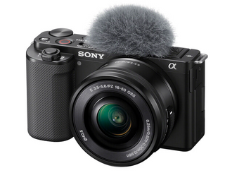 Sony ZV-E10 Mirrorless Camera with 16-50mm Lens (Black)