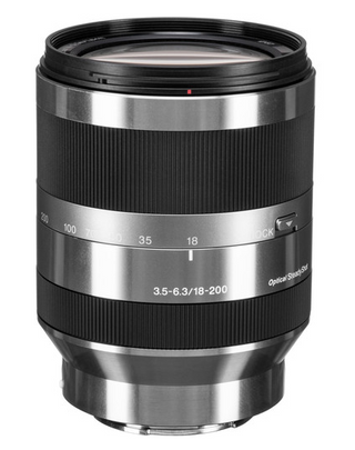 Sony E 18-200mm f/3.5-6.3 OSS Lens  SEL18200