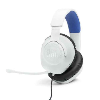 JBL Quantum 100P Console Wired Over-Ear Gaming Headphones - White/Blue