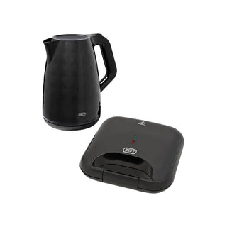 Defy Kettle and Sandwich Maker Bundle Black (WK 1558 B + SM 616 B)