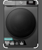 Hisense 10Kg/6Kg Smart Washer Dryer with Inverter -Titanium Silver