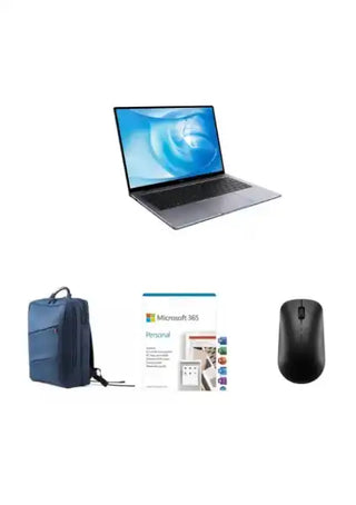 Huawei Matebook D14 i5 8GB RAM 512GB SSD |Mouse|Office 365|Backpack| – Bundle