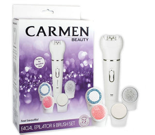 Carmen Facial Epilator And Brush Set SEL-1590