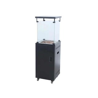 Totai Modern Glass Flame Outdoor Patio Heater 16/DK1033