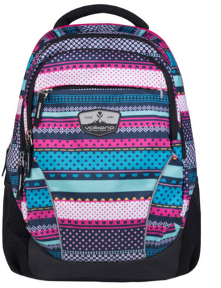 Volkano Champ Smudge Cammo Back pack Grey/Pink/Navy