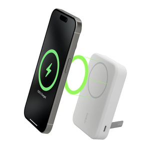 Belkin Boost Charge Qi2 Magnetic 15W Wireless Power Bank & Stand White BEL-BPD008BTWH