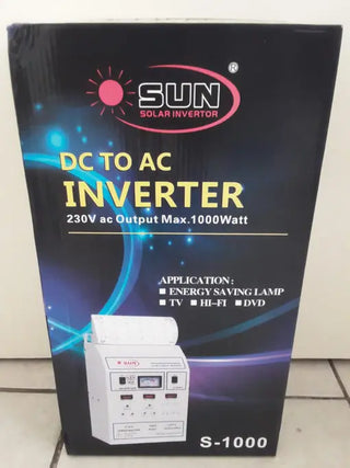 Sun Solar DC to AC power inverter S-1000 (1000 watts) – Includes 1 X 100ah battery
