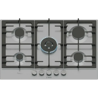 Bosch 75cm Series 6 Gas Hob – Stainless Steel PCQ7A5I90Z