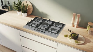 Bosch 75cm Series 6 Gas Hob – Stainless Steel PCQ7A5I90Z