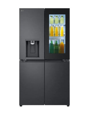 LG 900L Black Finish InstaView™ Door-in-Door French Door Fridge with UVnano™  GC-X31FFCRL.AEVQESA