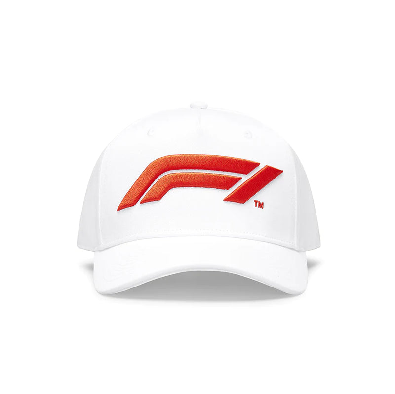 Formula One Large Logo Baseball Cap White