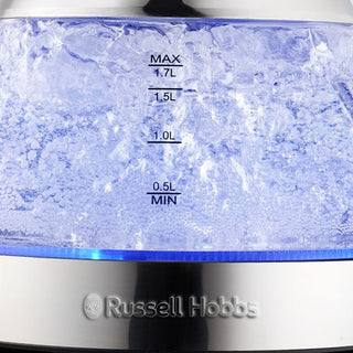 Russell Hobbs 1.7 Litre Pyramid Glass Kettle 861258 RHKAP3G