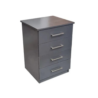 Cambridge 4 Drawer Pedestal - Storm Grey