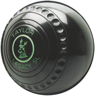TAYLOR LEGACY SL SLIMLINE PROGRIP BLACK HEAVY SHORT MAT BOWLS - PAIR