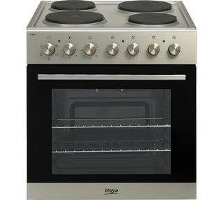 Univa Under Counter Oven, Metallic + 4 Solid Plate Hob, ST/ST  U336SM-1