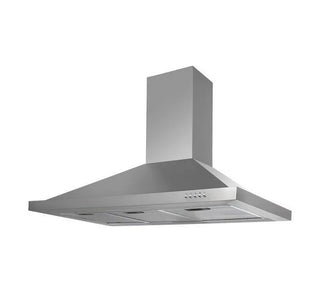 Falco 90cm Pyramid Type S/Steel Chimney Extractor FAL-90-PYRS