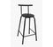 TCP05 BRBarstool with backrest and plastic seat