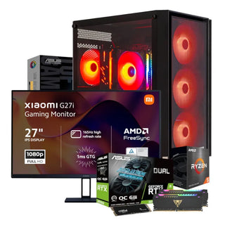 PCBuilder Ryzen 5 5600X SENTINEL Win11 Gaming PC + Xiaomi 27″ 165Hz Monitor