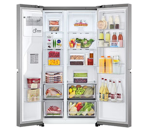 LG 611L DOOR-IN-DOOR SIDE BY SIDE FRIDGE WITH UVNANO IN STAINLESS FINISH  GC-J257SLSS.APZQESA