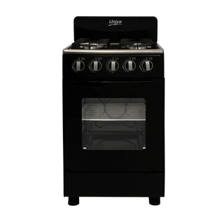 Univa Freestanding Gas Stove 50 x 49  Black UG555