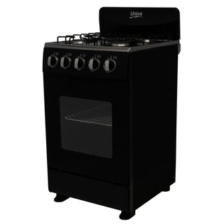 Univa Freestanding Gas Stove 50 x 49  Black UG555