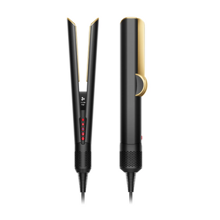 Dyson Airstrait Hair Straightener – Wet-to-Dry Styling | Onyx/Gold