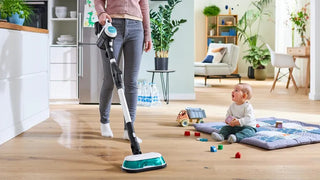 Bosch Rechargeable 2 in 1 Vacuum and Mop Unlimited 7 ProHygienic Aqua White BCS71HYG1