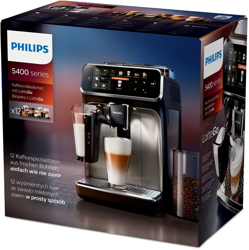 Philips 5400 Series Fully Automatic Espresso Machine with Lattego Milk  System – EP5447-90 