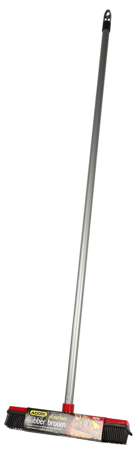 Rubber Broom including metal handle