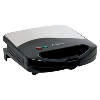 Sunbeam 2 Slice Chrome Sandwich Maker - SUN0022