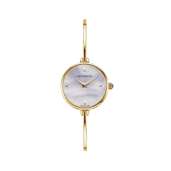 Michel Herbelin Fil Women's  Gold PVD Bangle Watch  17206/BP19