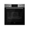 Ferre 60cm 7 Function Electric Built in Oven with White Digital Display Black Glass