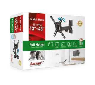Barkan 13″ – 43″ Full Motion TV Wall Mount (BRA2400B)