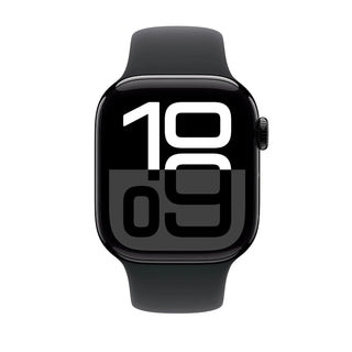 Apple Watch Series 10 GPS 42mm Jet Black Aluminium Case with Black Sport Band - S/M