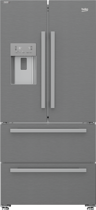 Beko 530L French Door Fridge with Water Dispenser GNE60532DX