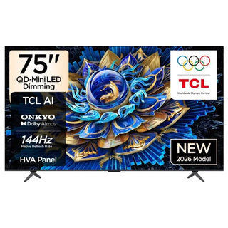 TCL 190cm (75")144Hz QD-MiniLED Google Smart TV- 75P8L
