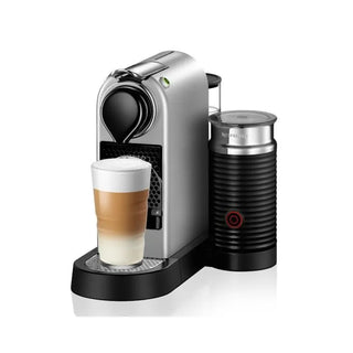 Nespresso CitiZ Automatic Espresso Machine  with Aeroccino Milk Frother - Silver