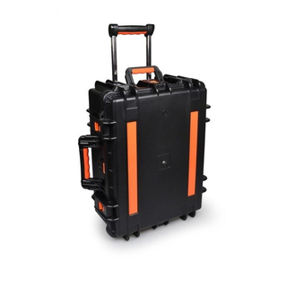 Port Designs 12-Bay Charging Suitcase Trolley - Black Orange 901952