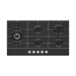 Midea 90CM Glass Black Hob - 90GP095