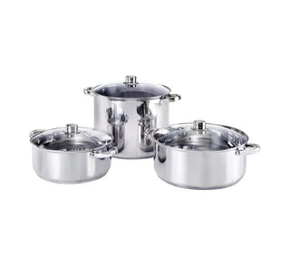 190064 SSFP6 Salton Stainless Steel 6pce Cookware