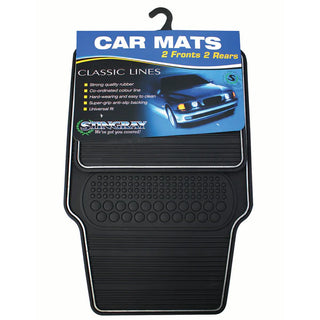 Stingray 4Pce Heavy Duty Classic Mat Set Black (ZSMATTT8023BK)