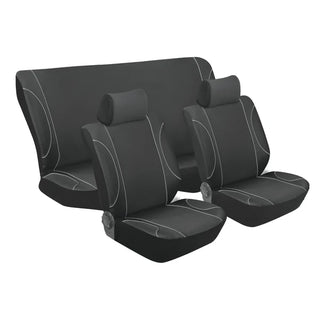 MONACO 6PC CAR SEAT COVER SET (various colours) STINGRAY  SKU: SKU:ZSMONACDIAB06BKBL