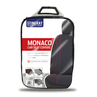 MONACO 6PC CAR SEAT COVER SET (various colours) STINGRAY  SKU: SKU:ZSMONACDIAB06BKBL