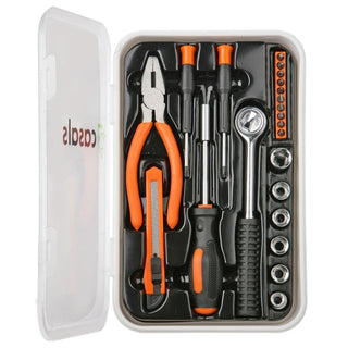 Hand Tools 22 Piece Set Steel Orange