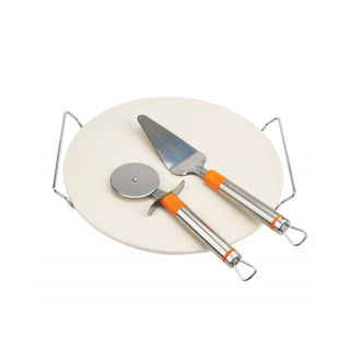 Alva Pizza Stone with Handle & Cutter (BA71)