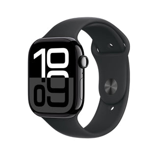 Apple Watch Series 10 GPS + Cell Aluminium Case with Sport Band (46mm) - ML - Jet Black