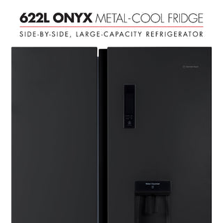 Bennett Read 622L Side by Side Fridge and Freezer