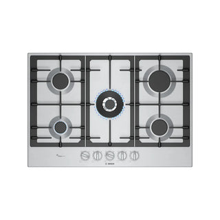 Bosch 75cm Series 6 Gas Hob – Stainless Steel PCQ7A5I90Z
